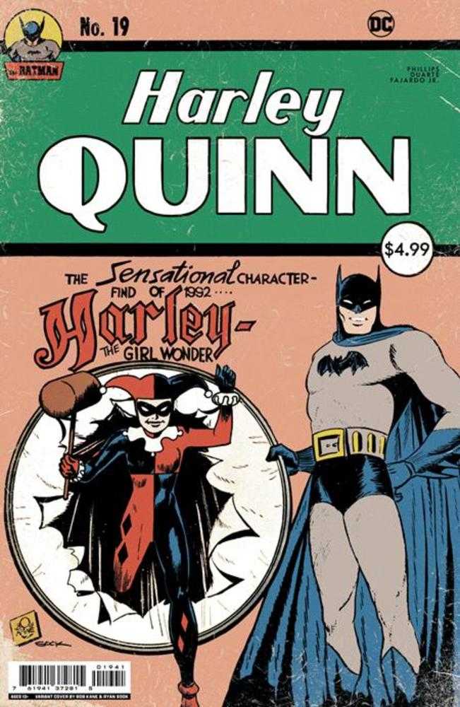DC Comics COMIC BOOK VF/NM Harley Quinn #19 Cover C Ryan Sook Homage Card Stock Variant