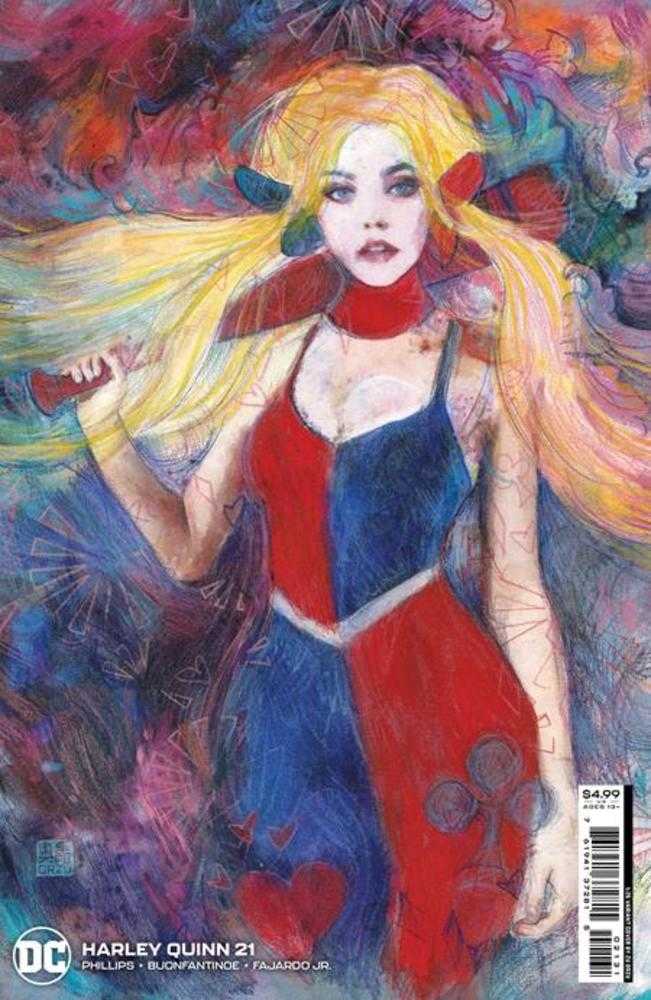 DC Comics COMIC BOOK VF/NM Harley Quinn #21 Cover E 1 in 25 Zu Orzu Card Stock Variant