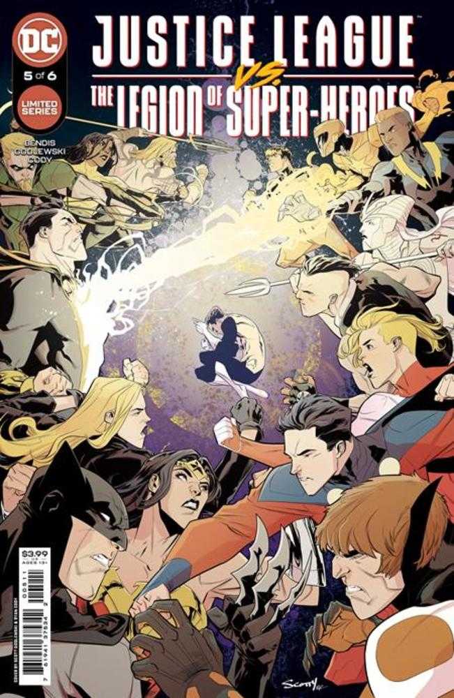 DC Comics COMIC BOOK VF/NM Justice League vs The Legion Of Super-Heroes #5 (Of 6) Cover A Scott Godlewski