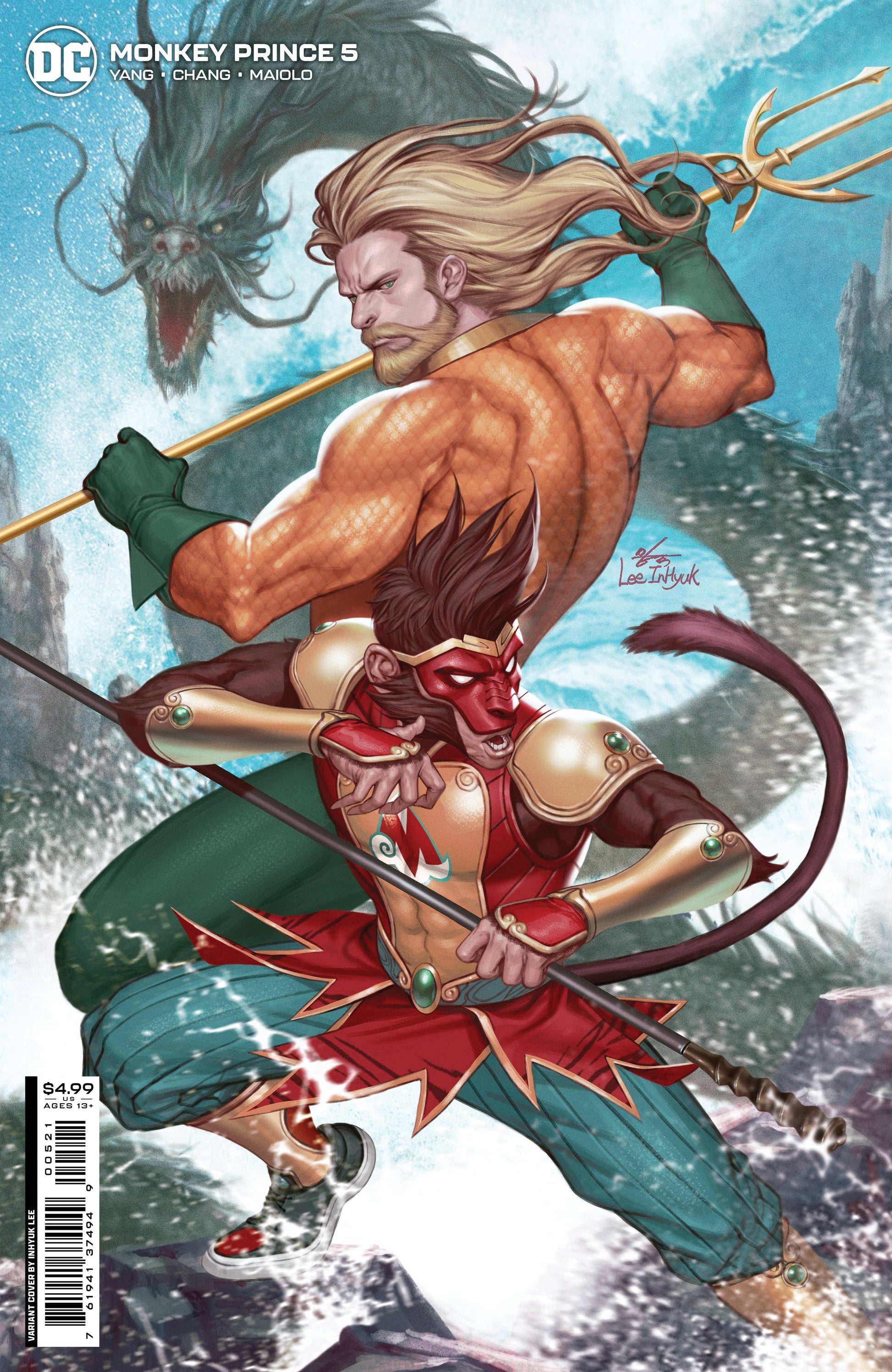 DC COMICS COMIC BOOK VF/NM MONKEY PRINCE #5 (OF 12) CVR B INHYUK LEE CARD STOCK VARIANT