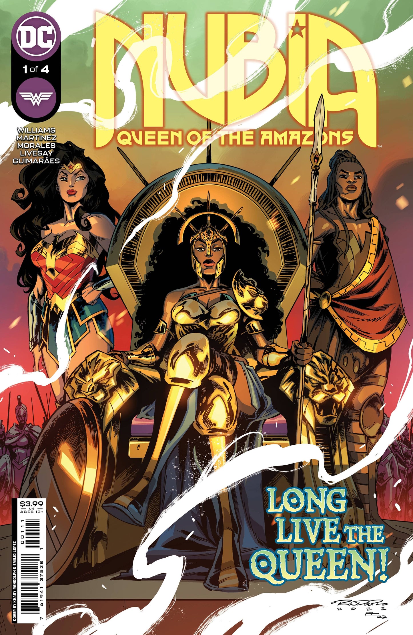 DC COMICS COMIC BOOK VF/NM NUBIA QUEEN OF THE AMAZONS #1 CVR A RANDOLPH