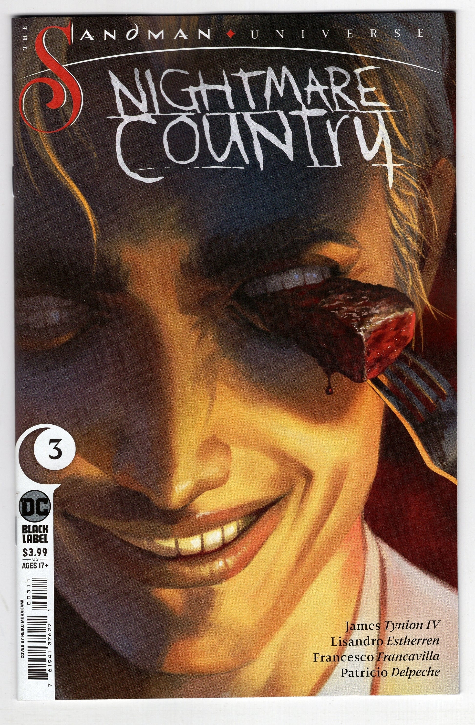 DC COMICS COMIC BOOK VF/NM SANDMAN UNIVERSE NIGHTMARE COUNTRY #3 CVR A MURAKAMI (MR)