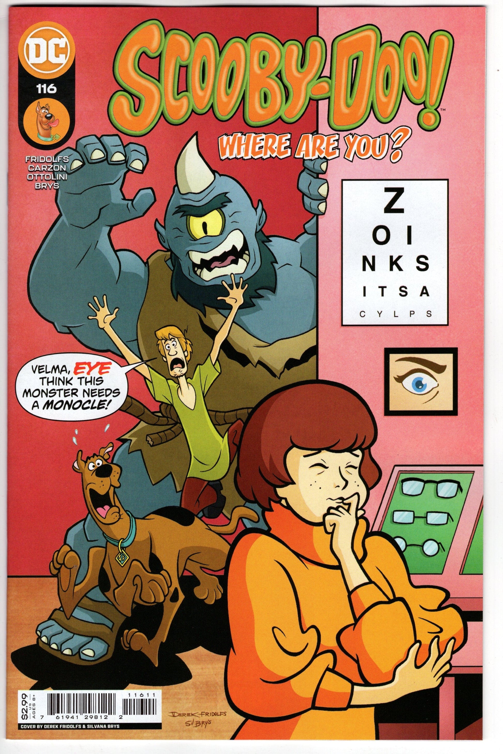DC COMICS COMIC BOOK VF/NM SCOOBY DOO WHERE ARE YOU #116