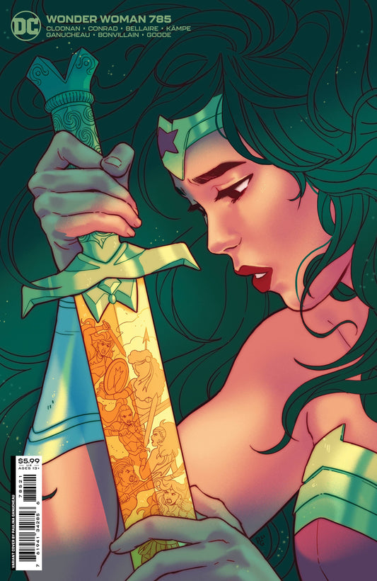 DC COMICS COMIC BOOK VF/NM WONDER WOMAN #785 CVR B GANUCHEAU CARD STOCK VAR