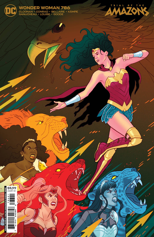 DC COMICS COMIC BOOK VF/NM WONDER WOMAN #786 CVR B GANUCHEAU CARD STOCK VARIANT