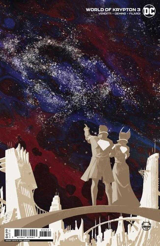 DC Comics COMIC BOOK VF/NM World Of Krypton #3 (Of 6) Cover B Dave Johnson Card Stock Variant