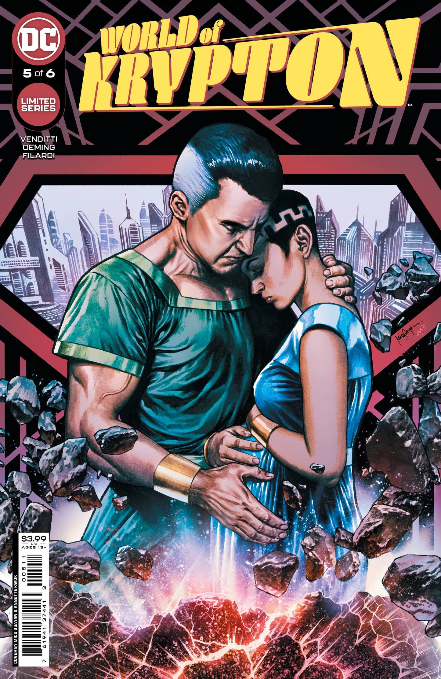 DC COMICS COMIC BOOK VF/NM WORLD OF KRYPTON #5 CVR A SUAYAN