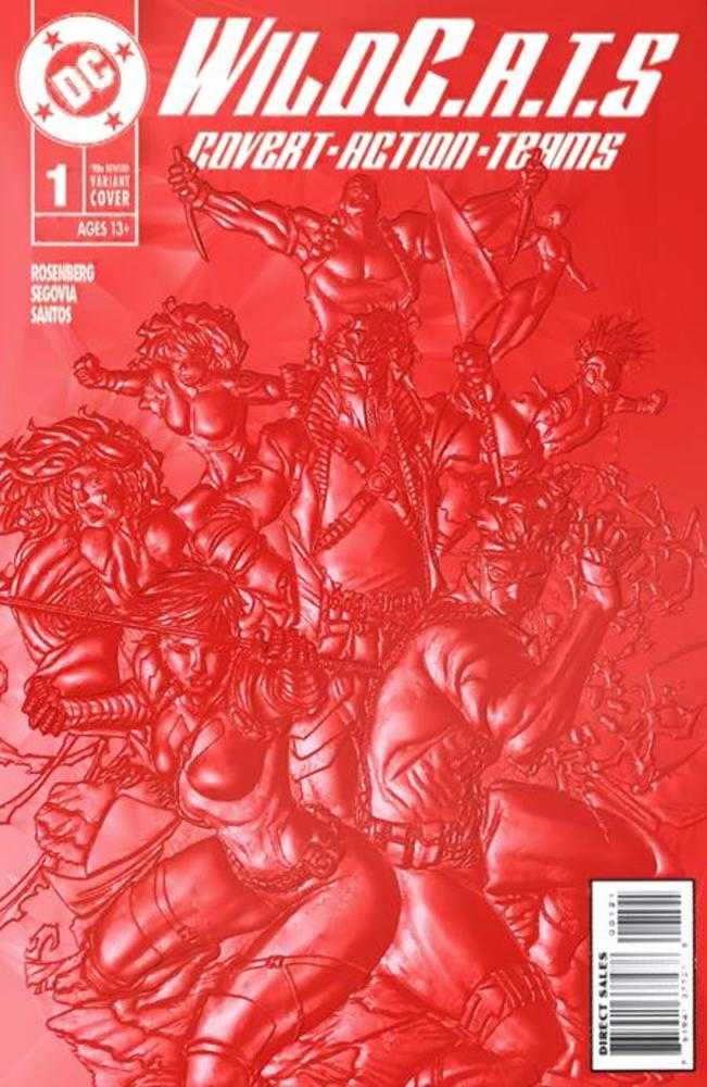 DC Comics COMIC BOOK Wildcats #1 Cover E Brett Booth & Sandra Hope 90s Cover Month Foil Multi-Level Embossed Card Stock Variant  Allocations May Occur