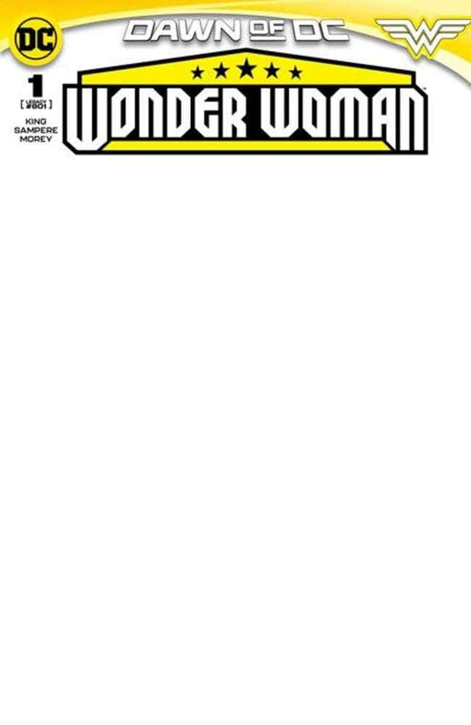 DC Comics COMIC BOOK Wonder Woman #1 Cover E Blank Card Stock Variant