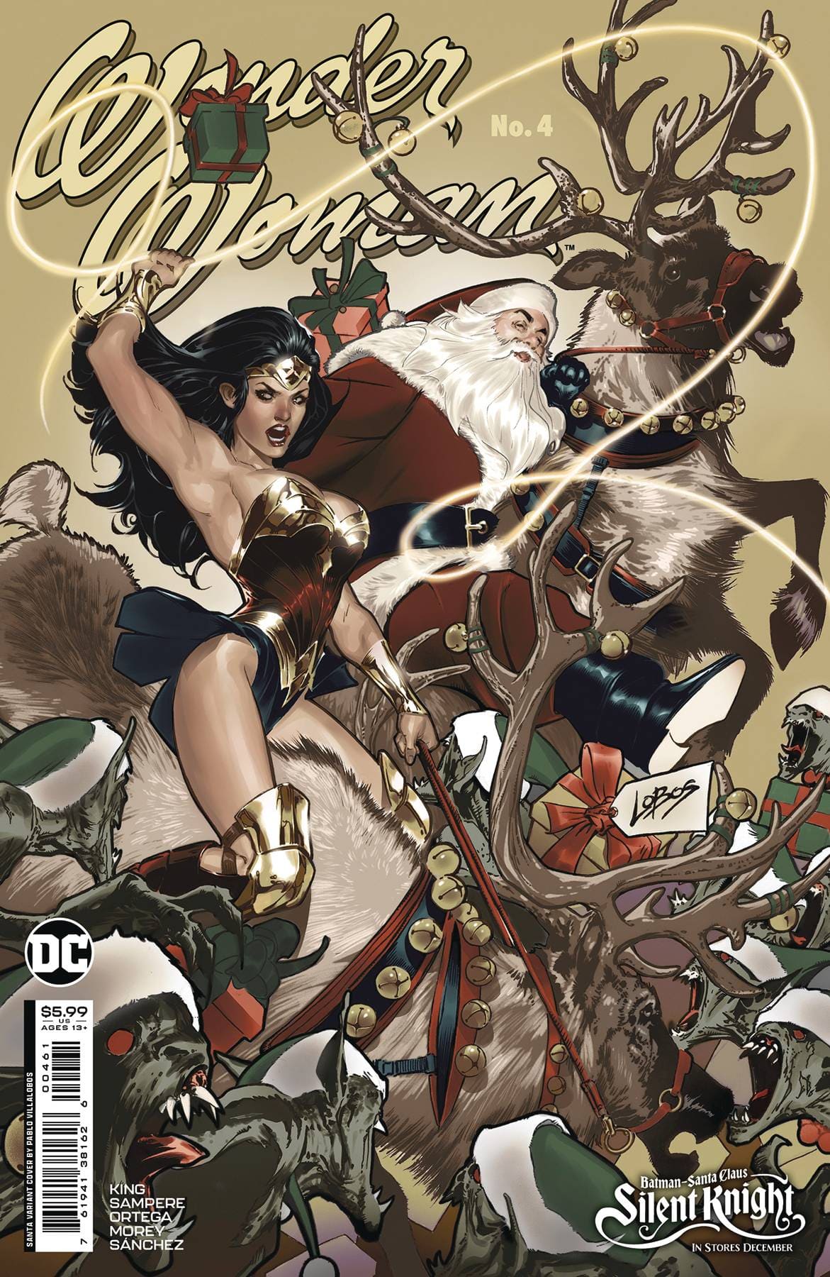 DC COMICS COMIC BOOK WONDER WOMAN #4 CVR D PABLO VILLALOBOS SANTA CSV