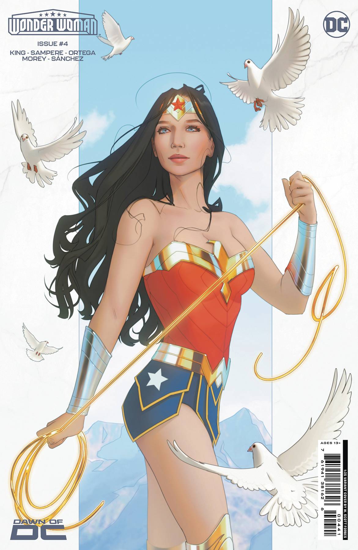 DC COMICS COMIC BOOK WONDER WOMAN #4 CVR E INC 1:25 W SCOTT FORBES CSV