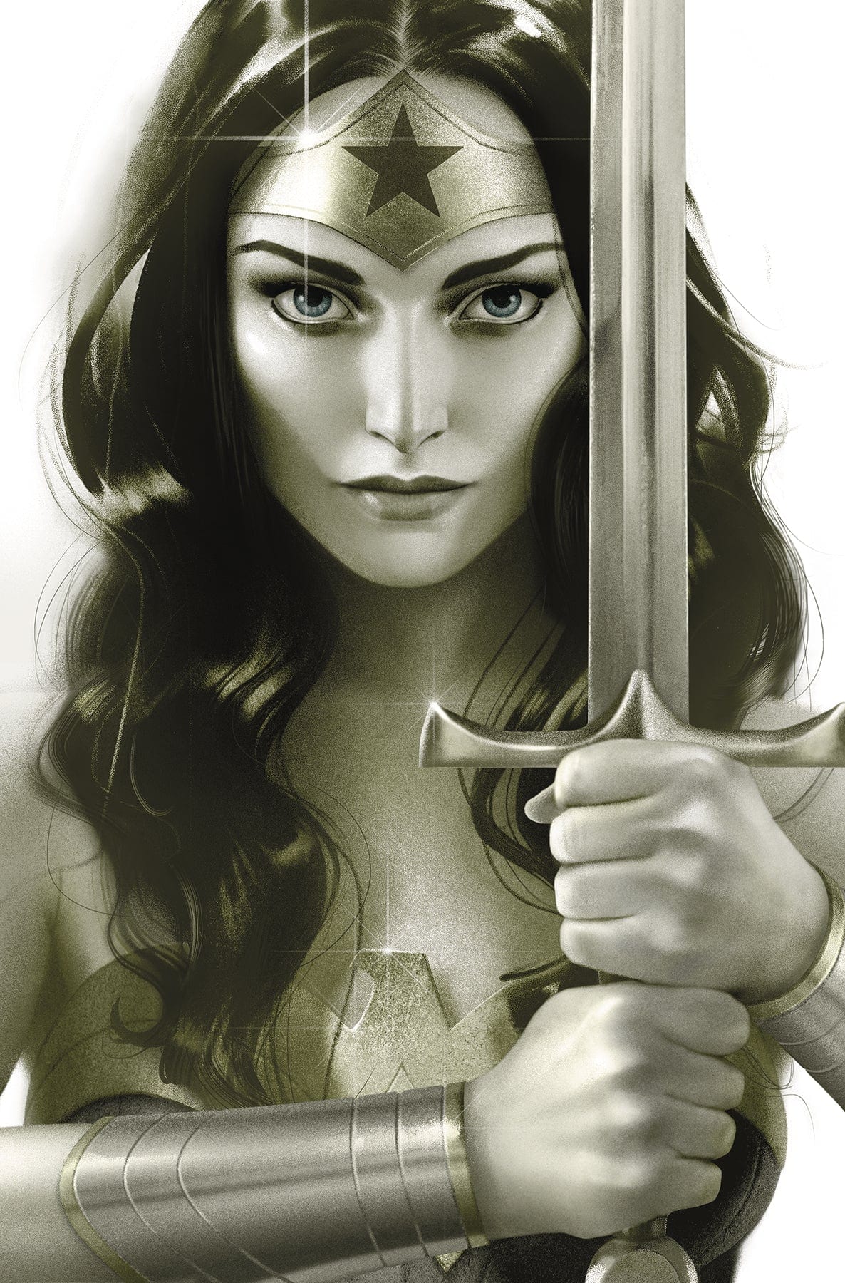 DC COMICS comic book WONDER WOMAN #761 J MIDDLETON CARD STOCK VAR ED