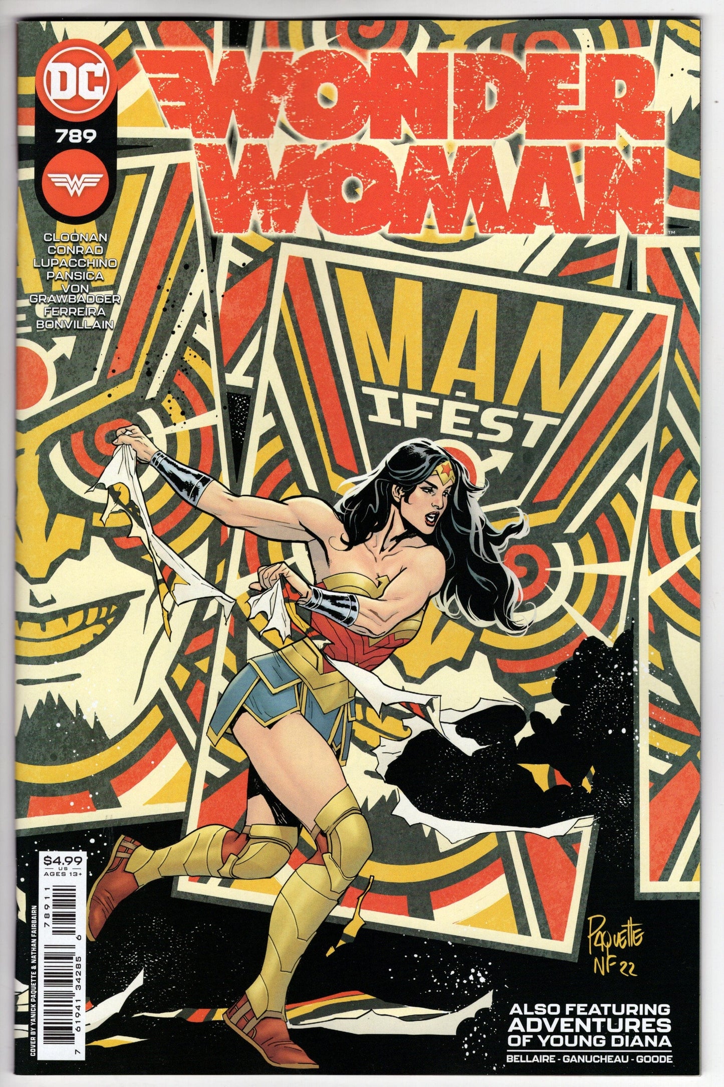 DC Comics COMIC BOOK Wonder Woman #789 Cover A Yanick Paquette