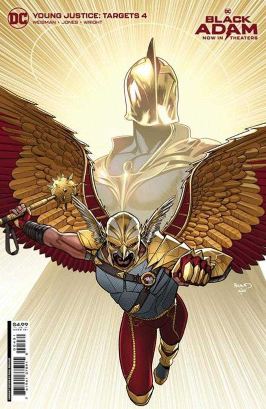 DC Comics COMIC BOOK Young Justice Targets #4 (Of 6) Cover C Paul Renaud Black Adam Movie Card Stock Variant