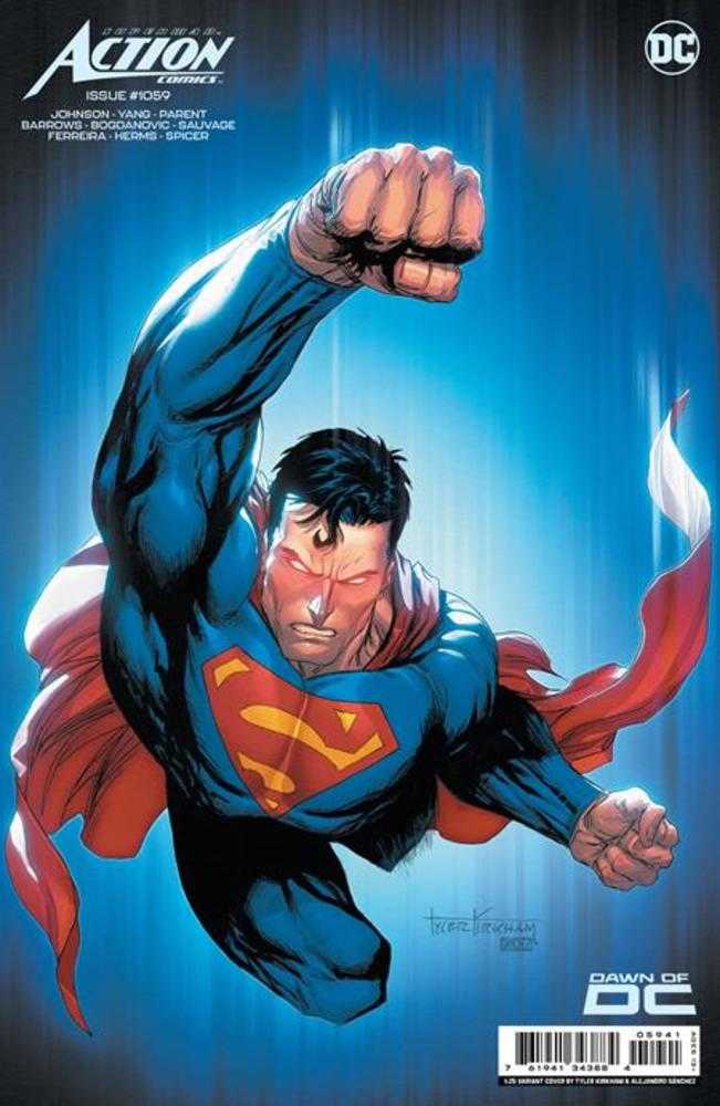 DC Comics COMIC BOOKS Action Comics #1059 Cover E 1 in 25 Tyler Kirkham Card Stock Variant