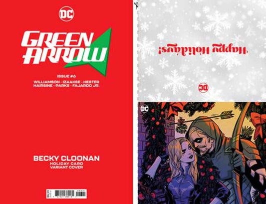 DC Comics COMIC BOOKS Green Arrow #6 (Of 12) Cover C Becky Cloonan DC Holiday Card Special Edition Variant