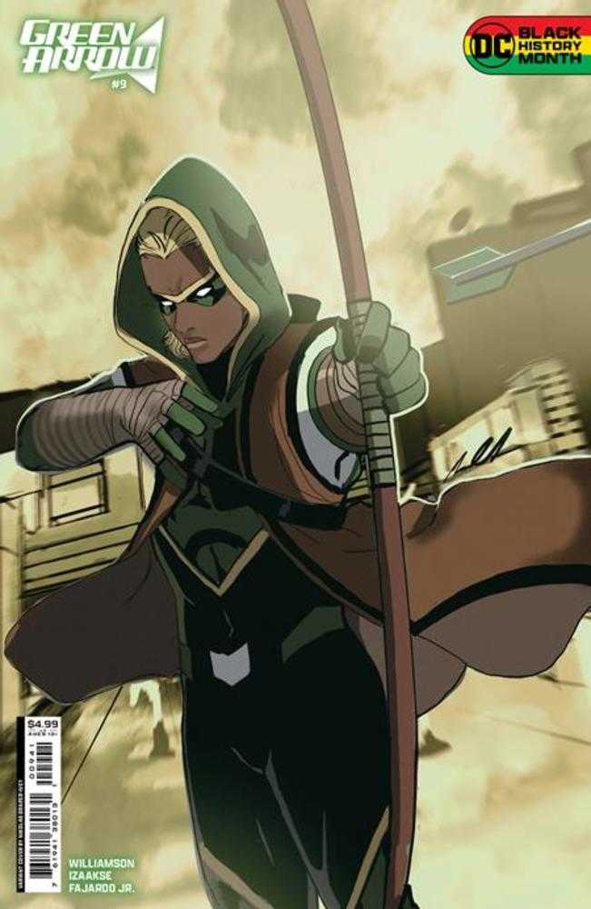 DC Comics COMIC BOOKS Green Arrow #9 (Of 12) Cover C Nikolas Draper-Ivey Black History Month Card Stock Variant