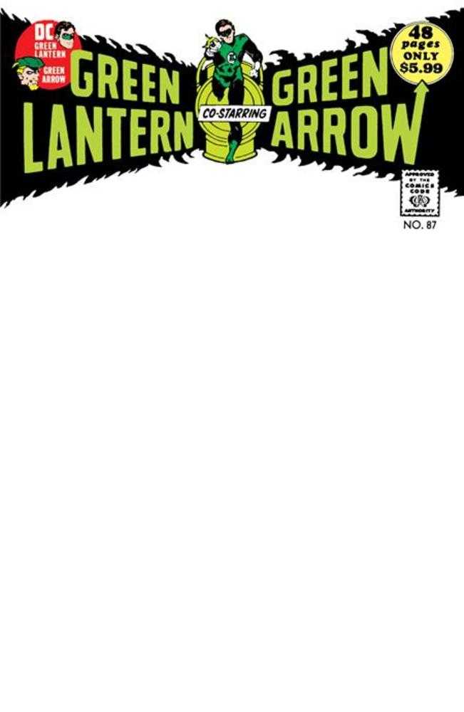 DC Comics COMIC BOOKS Green Lantern #87 Facsimile Edition Cover B Blank Card Stock Variant