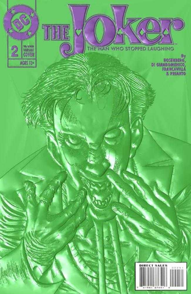 DC Comics COMIC BOOKS Joker The Man Who Stopped Laughing #2 Cover D Kelley Jones 90s Cover Month Foil Multi-Level Embossed Variant  Allocations May Occur
