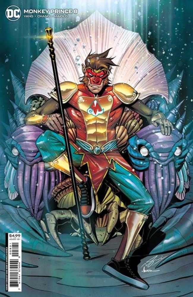 DC Comics COMIC BOOKS Monkey Prince #8 (Of 12) Cover B Sami Basri Card Stock Variant
