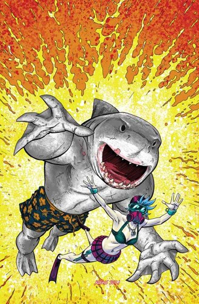 DC Comics COMIC BOOKS Suicide Squad King Shark #1 (Of 6) Cover C 1 in 25 Scott Kolins Card Stock Variant