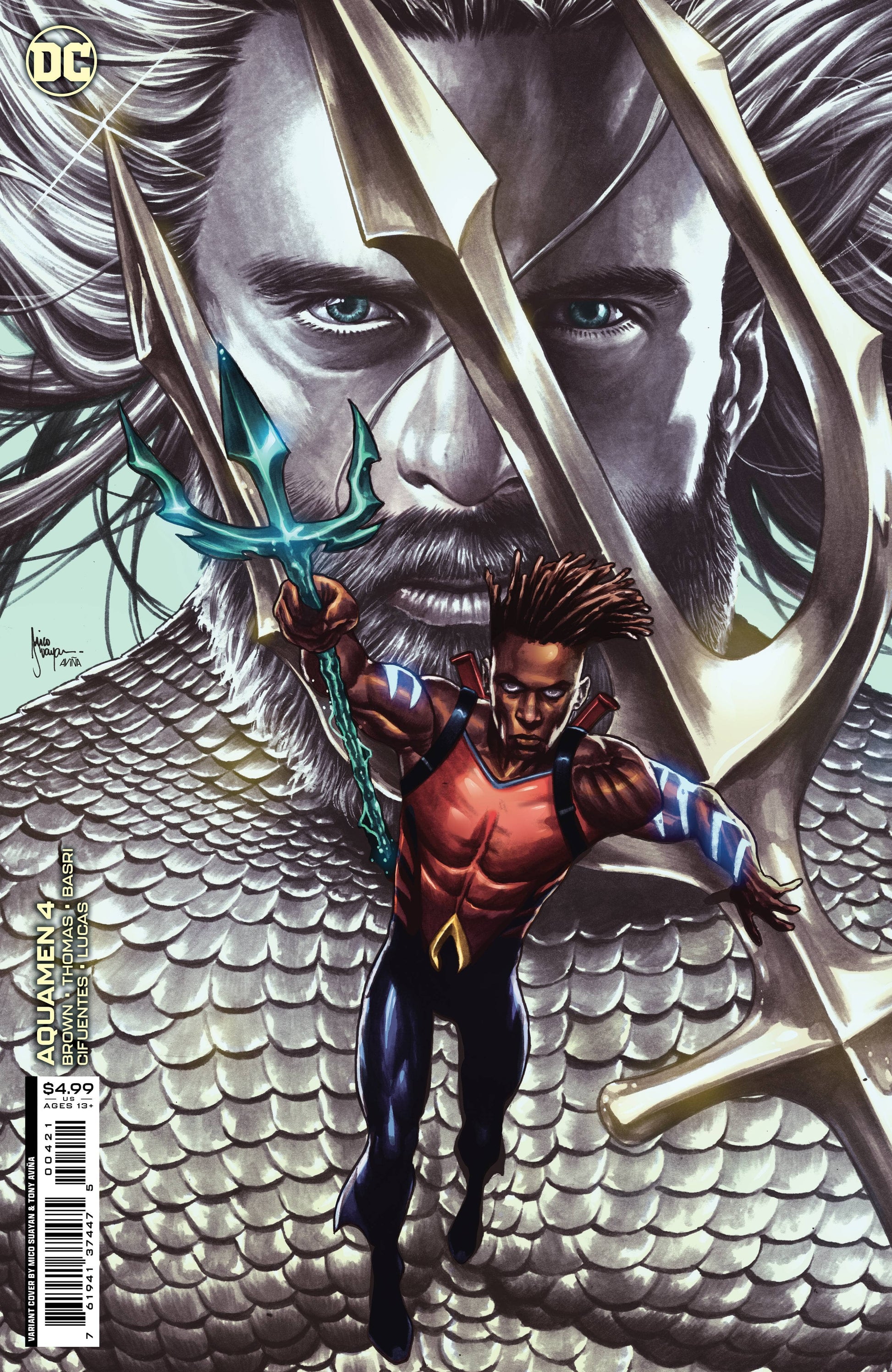 DC COMICS COMIC BOOKS VF/NM AQUAMEN #4 CVR B SUAYAN CARD STOCK VARIANT