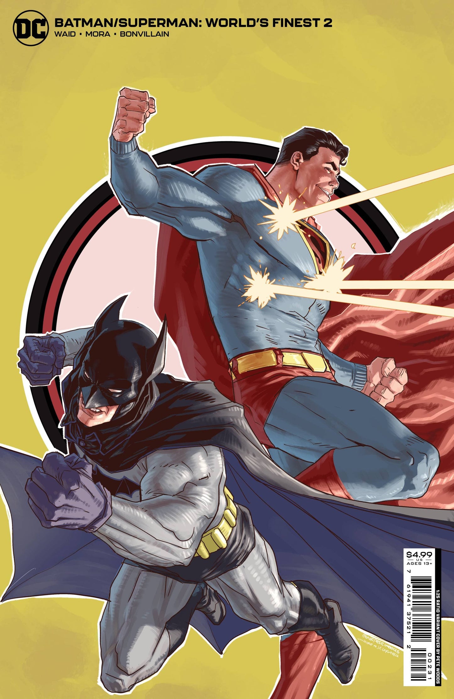 DC COMICS COMIC BOOKS VF/NM BATMAN SUPERMAN WORLDS FINEST #2 CVR C 25 COPY WOODS