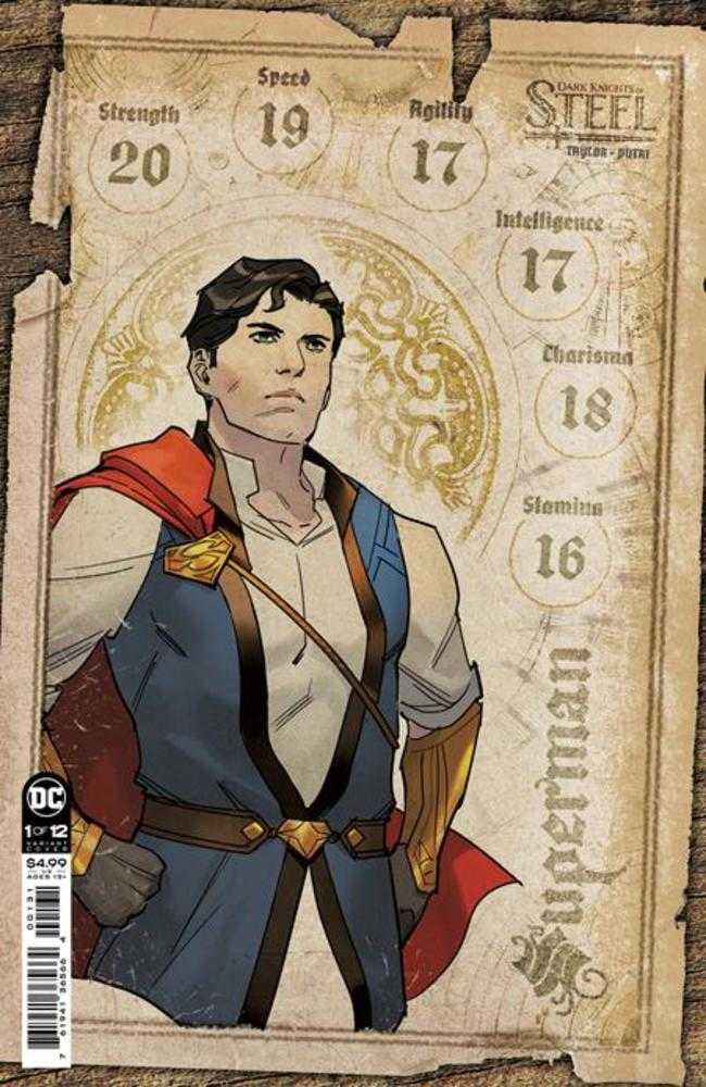 DC Comics COMIC BOOKS VF/NM Dark Knights Of Steel #1 (Of 12) Cover D 1 in 25 Yasmine Putri Character Sheet Card Stock Variant
