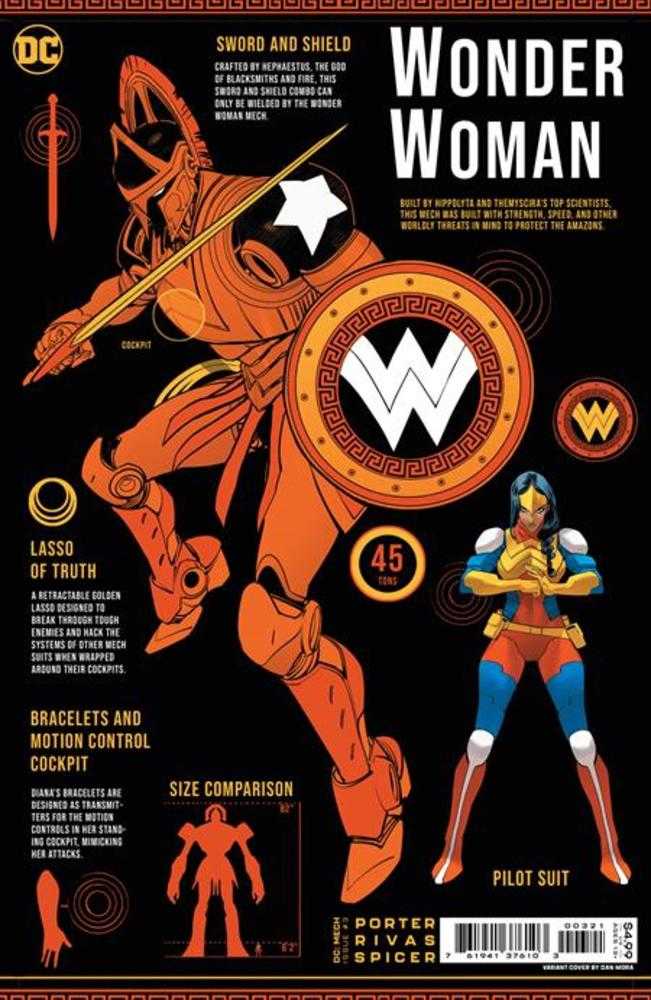 DC Comics COMIC BOOKS VF/NM DC Mech #3 (Of 6) Cover B Dan Mora Card Stock Variant