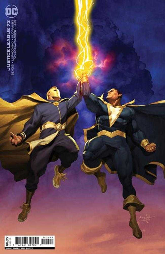 DC Comics COMIC BOOKS VF/NM Justice League #72 Cover B Ariel Olivetti Card Stock Variant