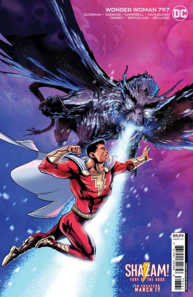 DC Comics COMIC BOOKS Wonder Woman #797 Cover D Pop Mhan Shazam Fury Of The Gods Movie Card Stock Variant (Revenge Of The Gods)