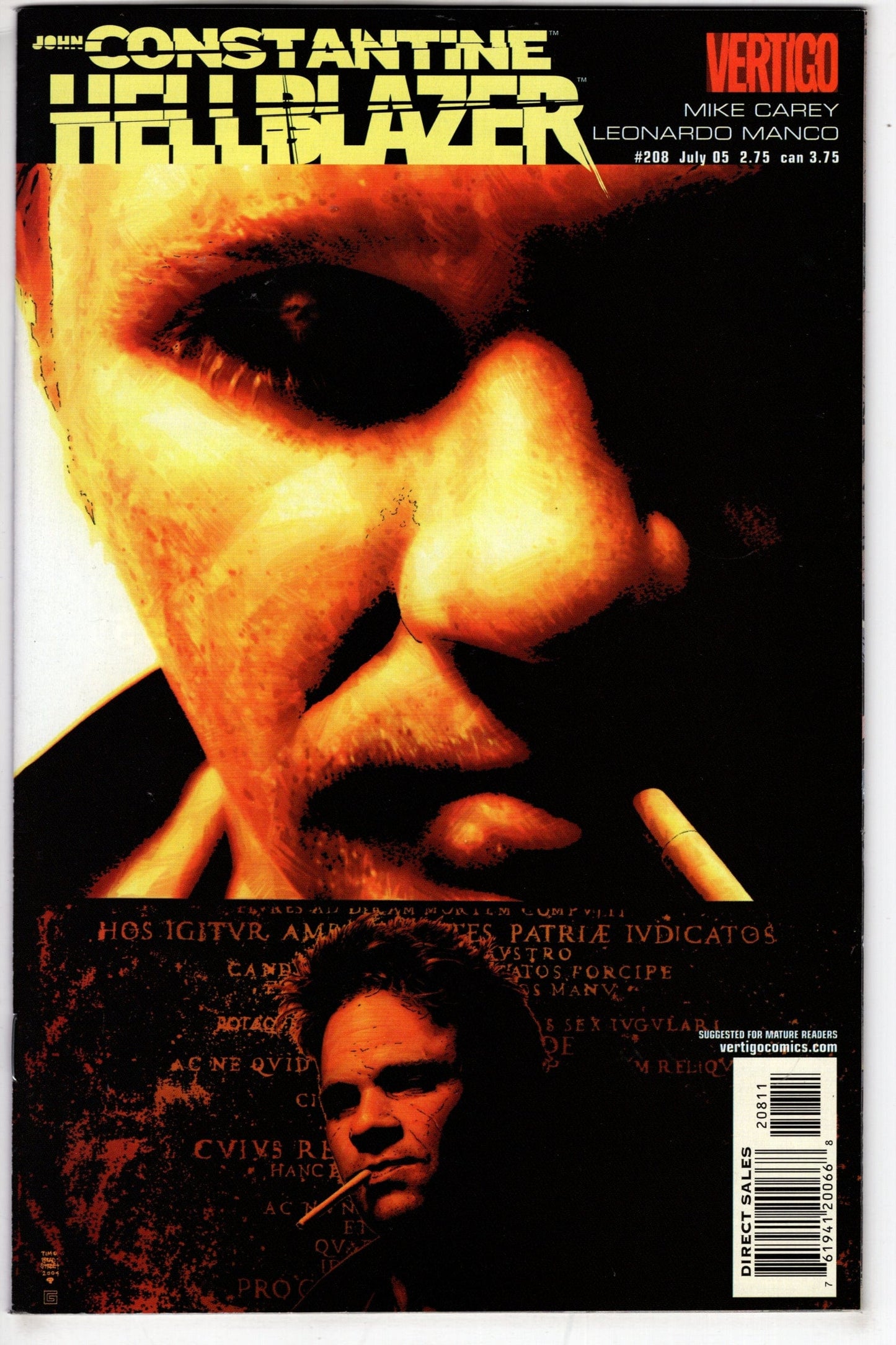 DC COMICS Comics HELLBLAZER #208 (MR)