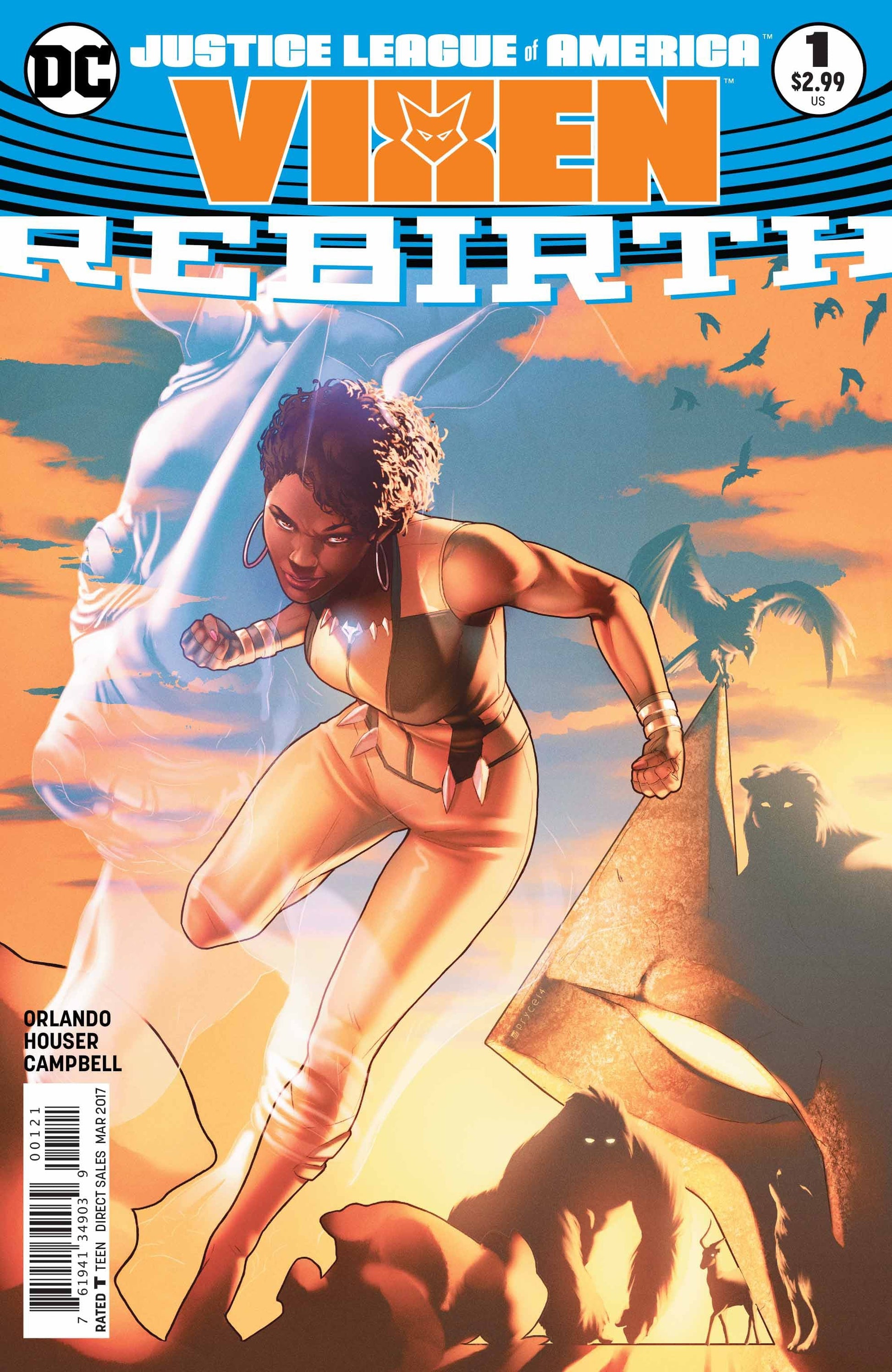 DC COMICS Comics JUSTICE LEAGUE OF AMERICA VIXEN REBIRTH #1 VAR ED