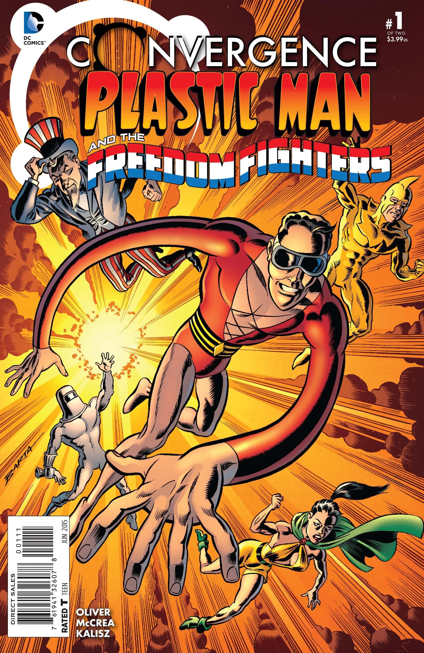 DC COMICS Comics NM CONVERGENCE PLASTIC MAN FREEDOM FIGHTERS #1