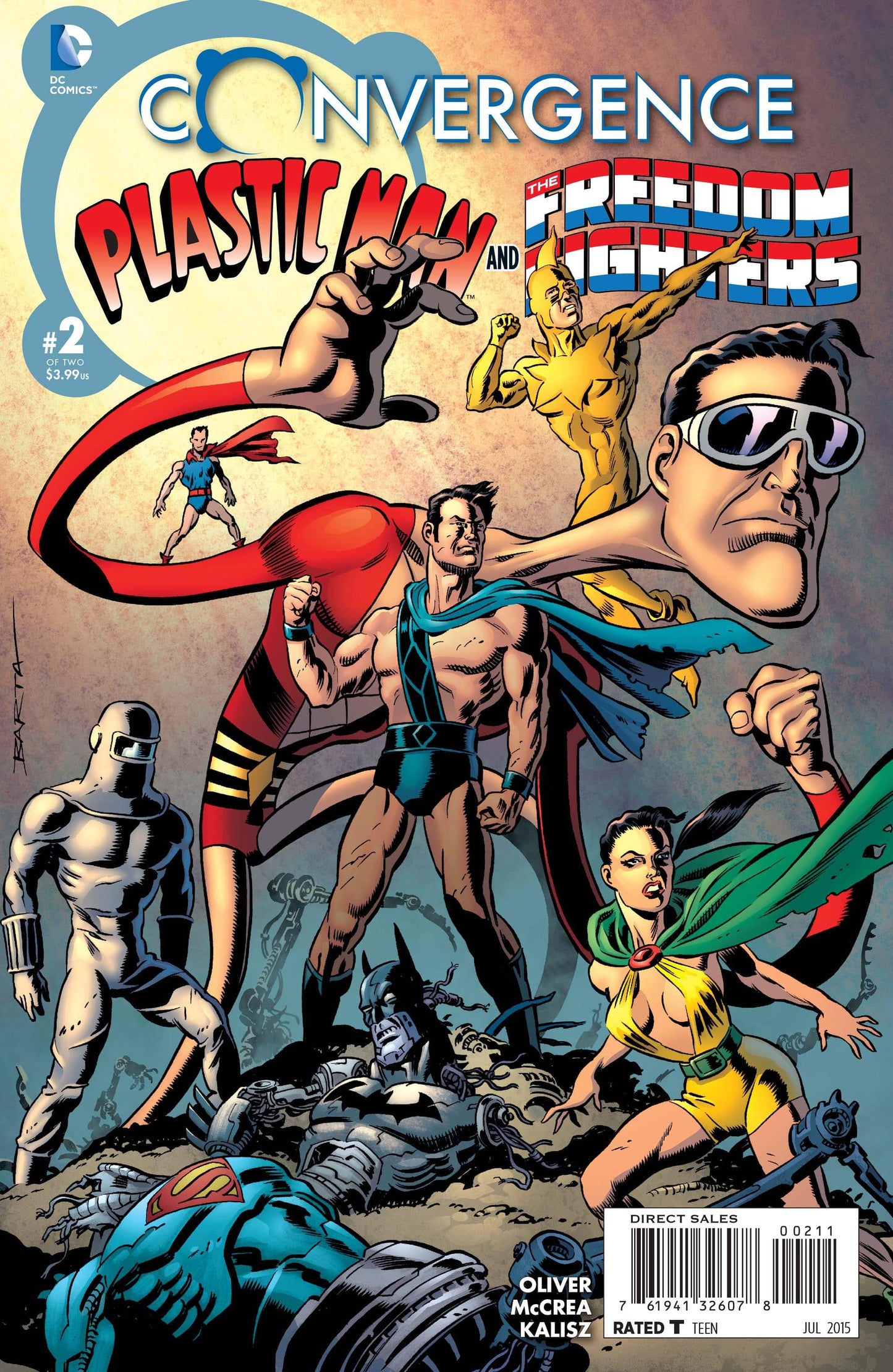 DC COMICS Comics NM CONVERGENCE PLASTIC MAN FREEDOM FIGHTERS #2