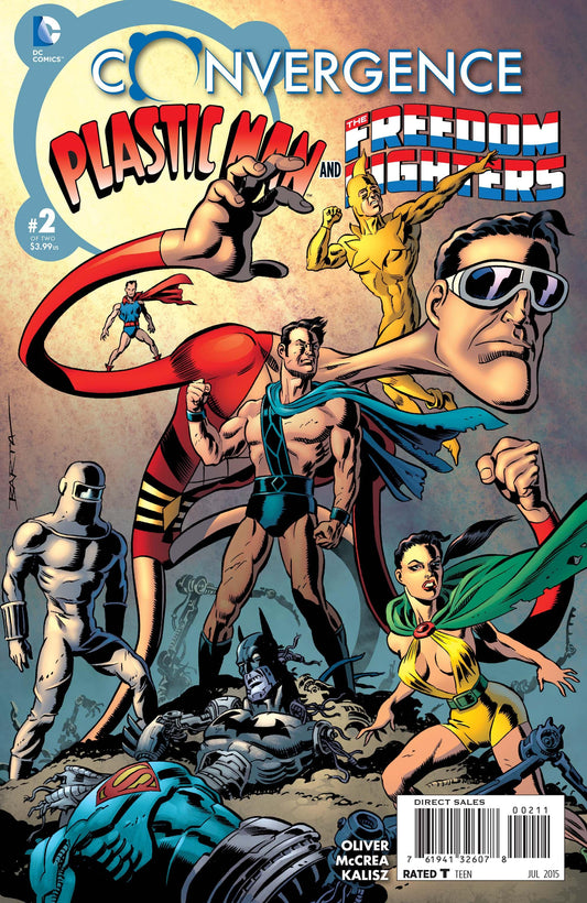 DC COMICS Comics NM CONVERGENCE PLASTIC MAN FREEDOM FIGHTERS #2