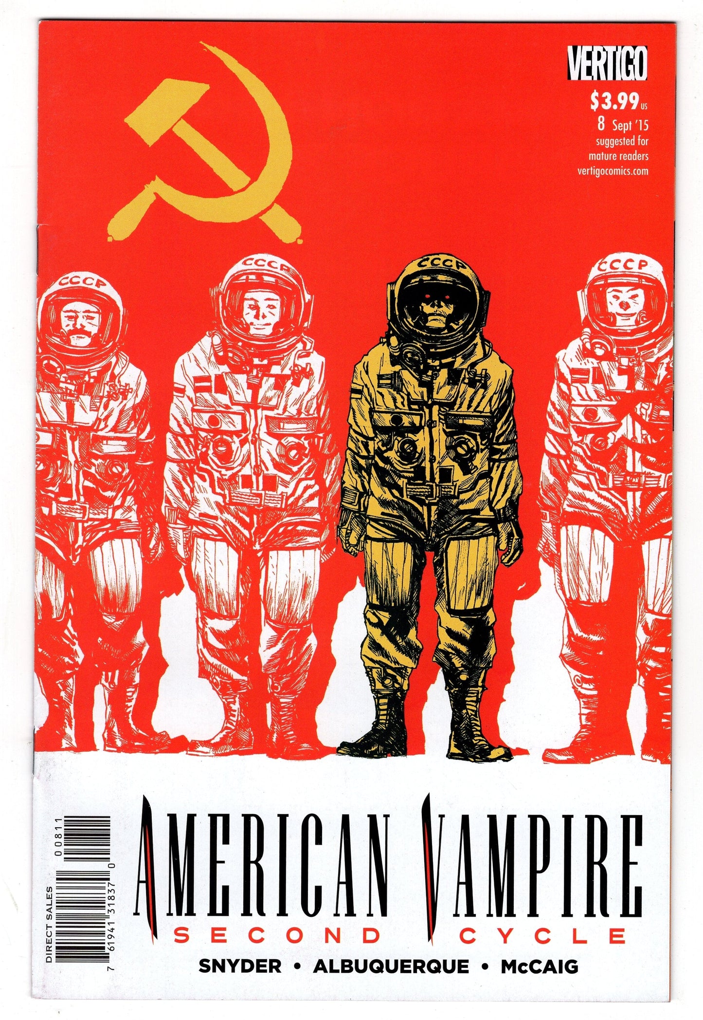 DC COMICS Comics VF+ AMERICAN VAMPIRE SECOND CYCLE #8 (RES) (MR)