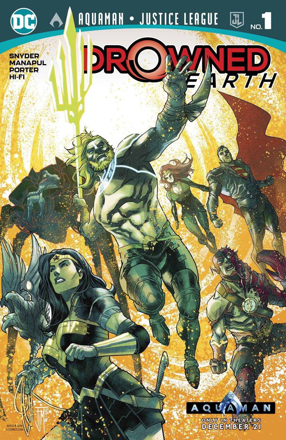 Dc Comics dc comics AQUAMAN JUSTICE LEAGUE DROWNED EARTH #1