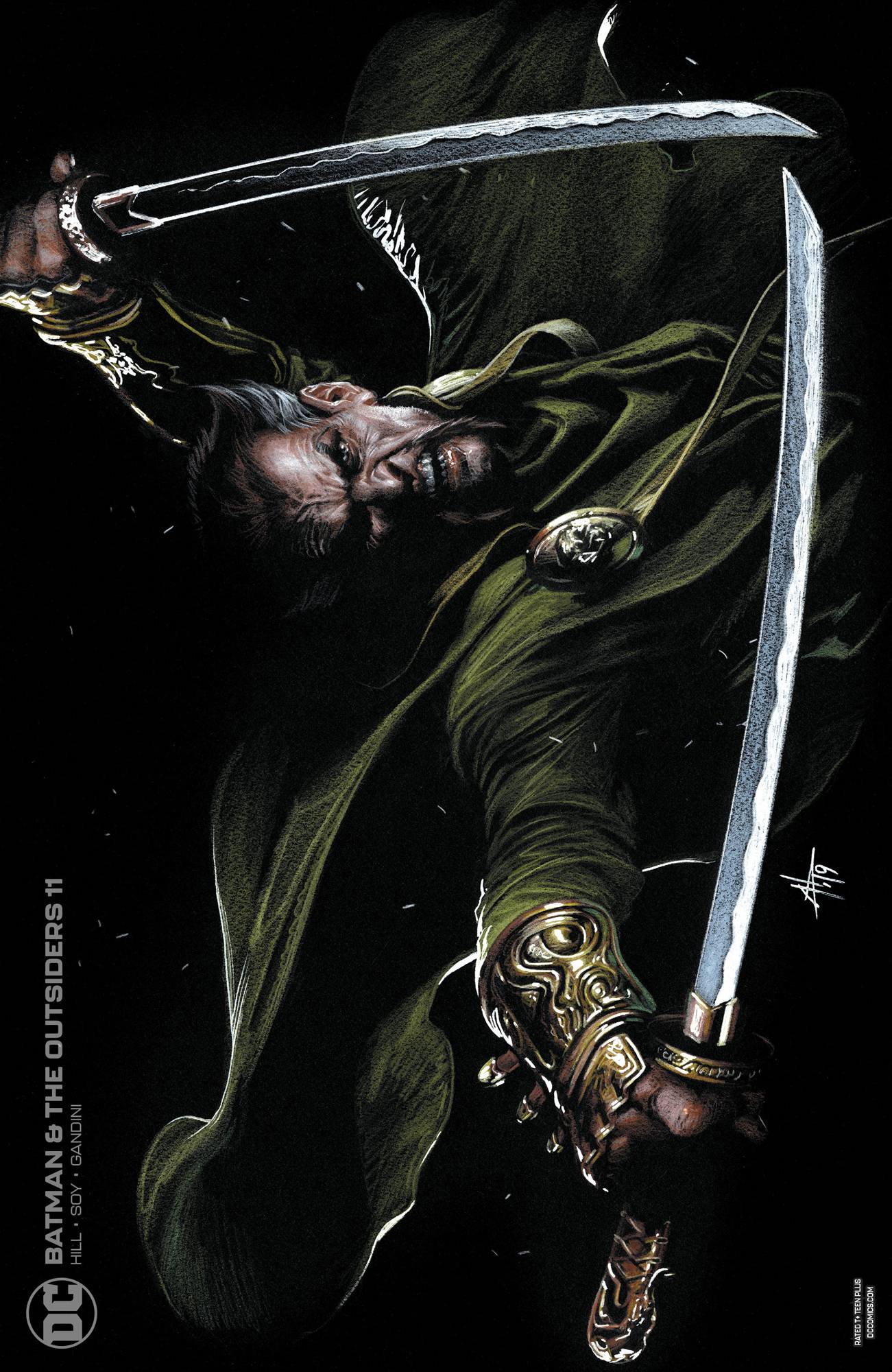 DC COMICS DC COMICS BATMAN AND THE OUTSIDERS #11 CARD STOCK DELL OTTO VAR ED