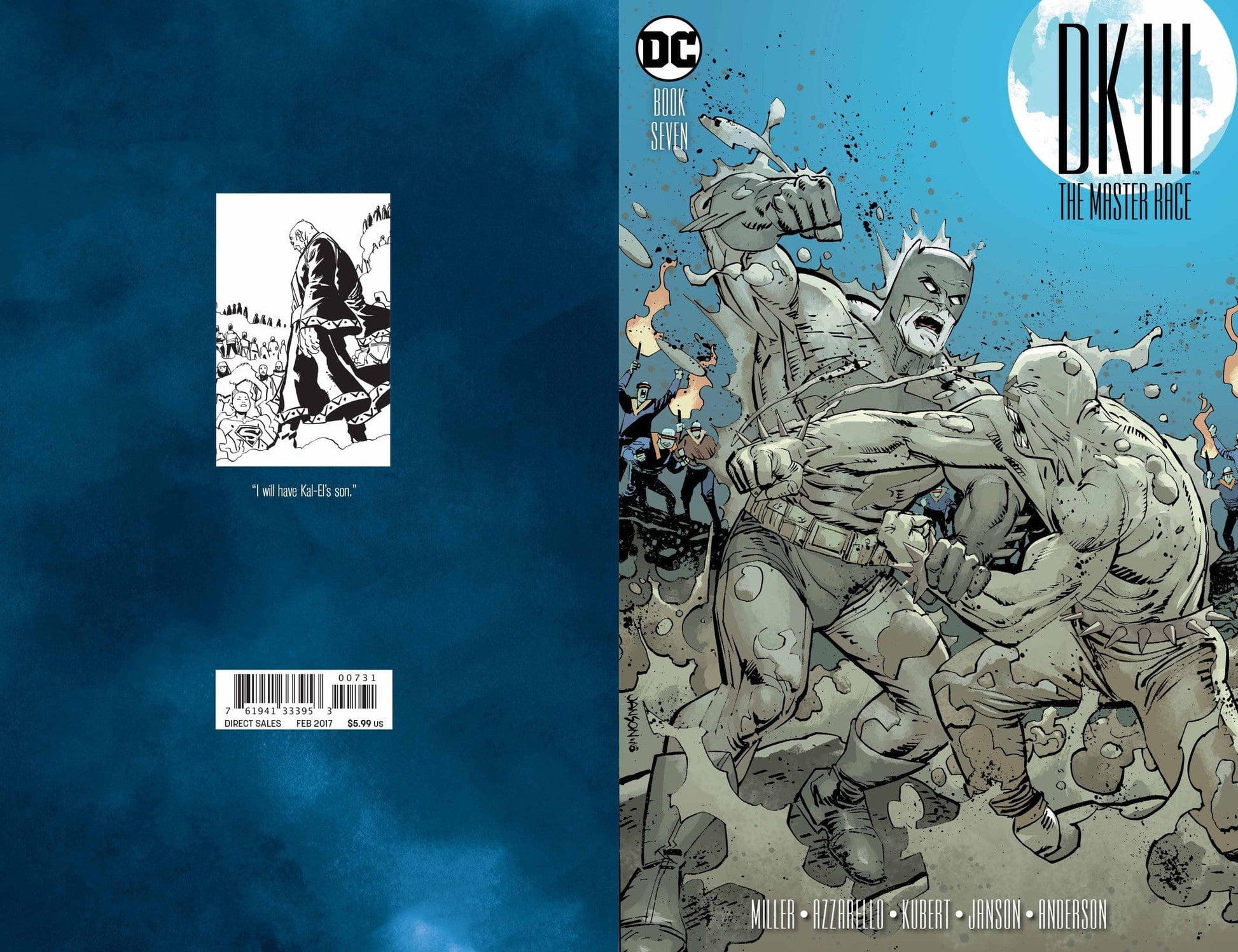 Dc Comics Dc Comics DARK KNIGHT III MASTER RACE #7 (OF 9) JANSON VAR ED