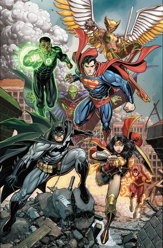 DC COMICS DC COMICS JUSTICE LEAGUE #40 CARD STOCK ARTHUR ADAMSVAR ED