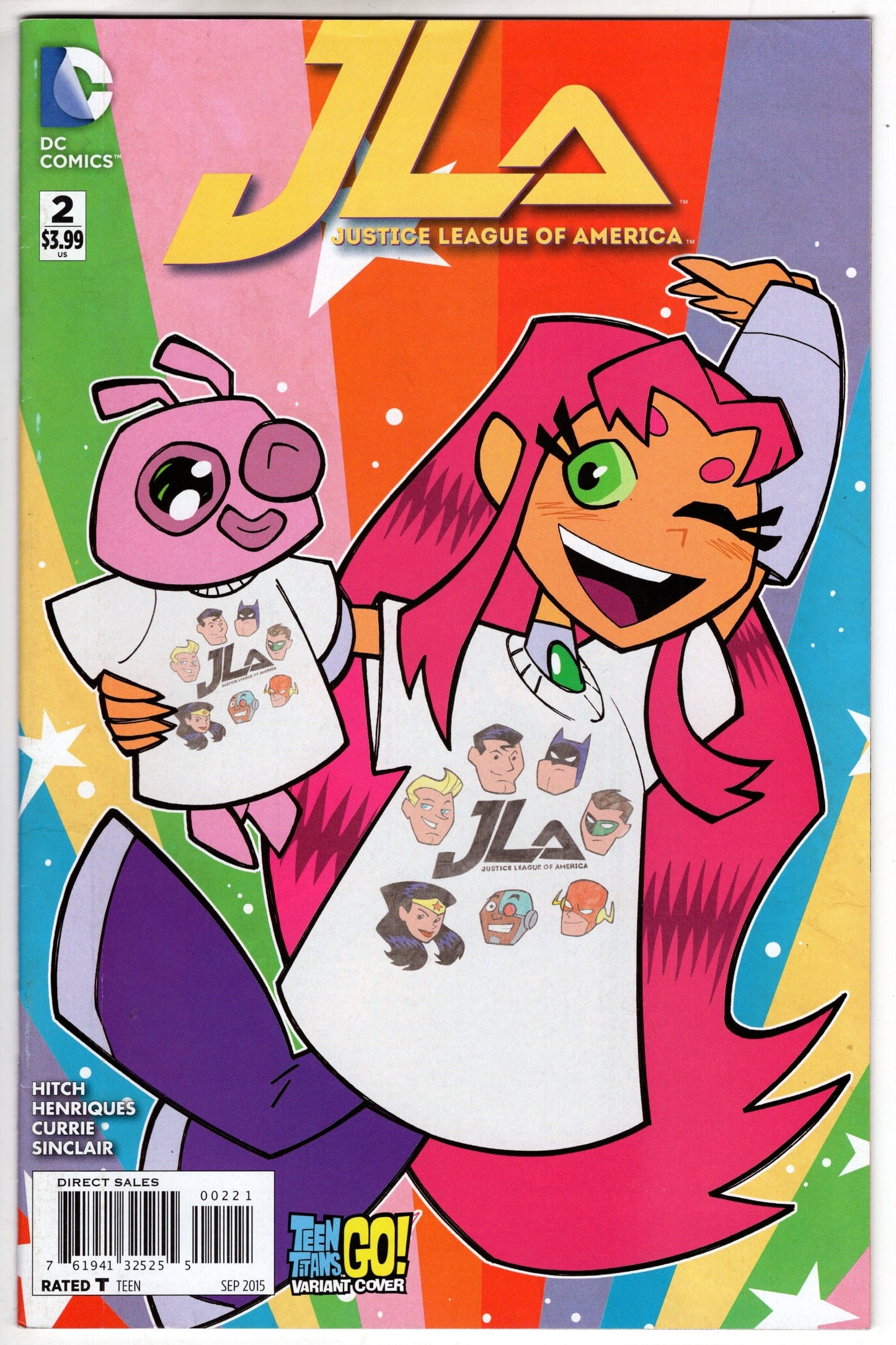Dc Comics Dc Comics JUSTICE LEAGUE OF AMERICA #2 TEEN TITANS GO VAR ED