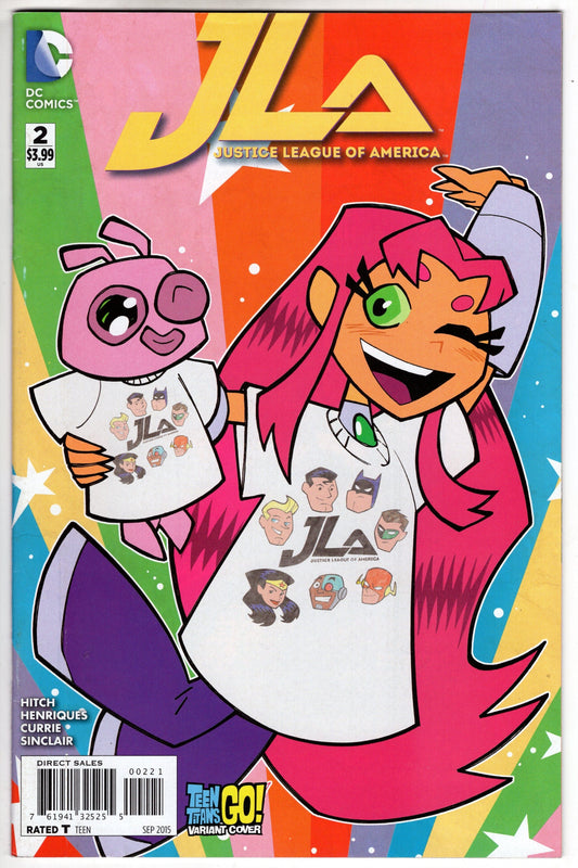 Dc Comics Dc Comics JUSTICE LEAGUE OF AMERICA #2 TEEN TITANS GO VAR ED