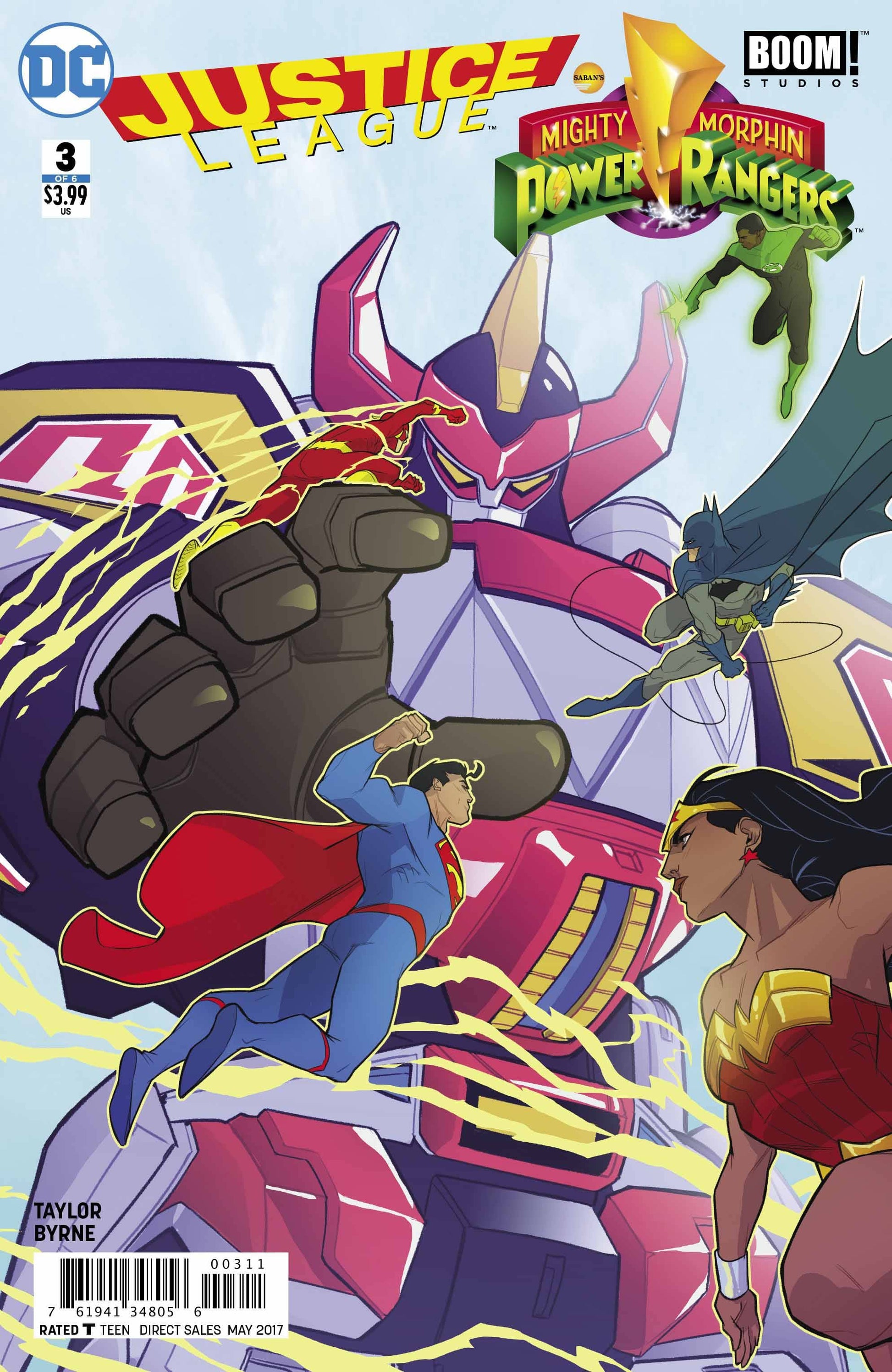 Dc Comics Dc Comics JUSTICE LEAGUE POWER RANGERS #3 (OF 6)