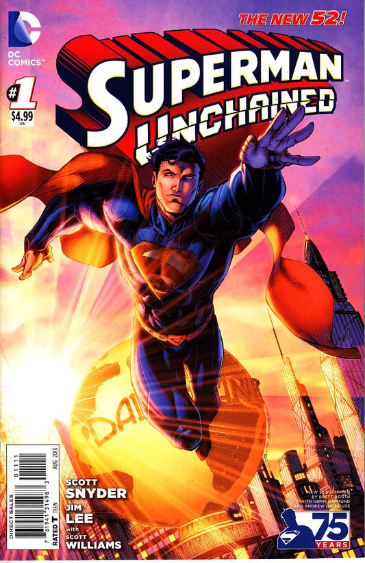 DC COMICS DC COMICS SUPERMAN UNCHAINED #1 75TH ANNIV VAR ED NEW 52 COVER