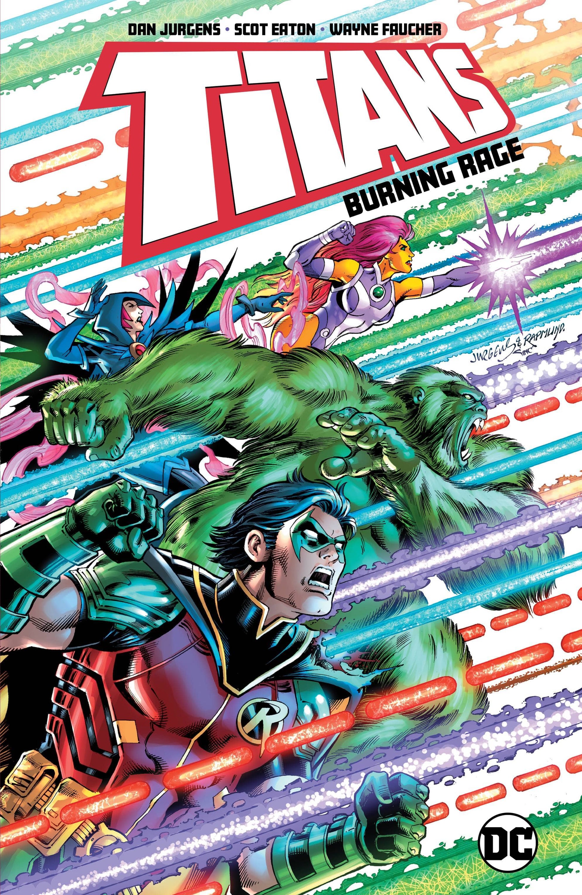 DC COMICS TRADE TITANS BURNING RAGE TP