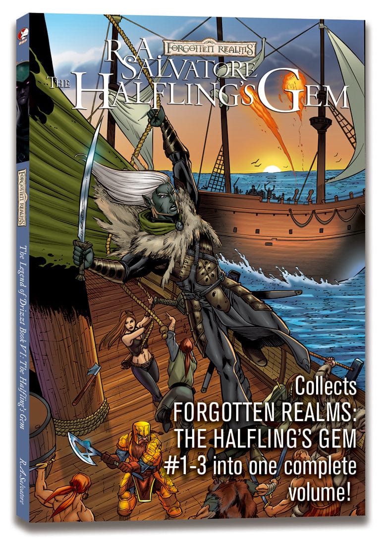 DEVILS DUE PUBLISHING INC trade FORGOTTEN REALMS DARK ELF TP VOL 06 HALFLINGS GEM