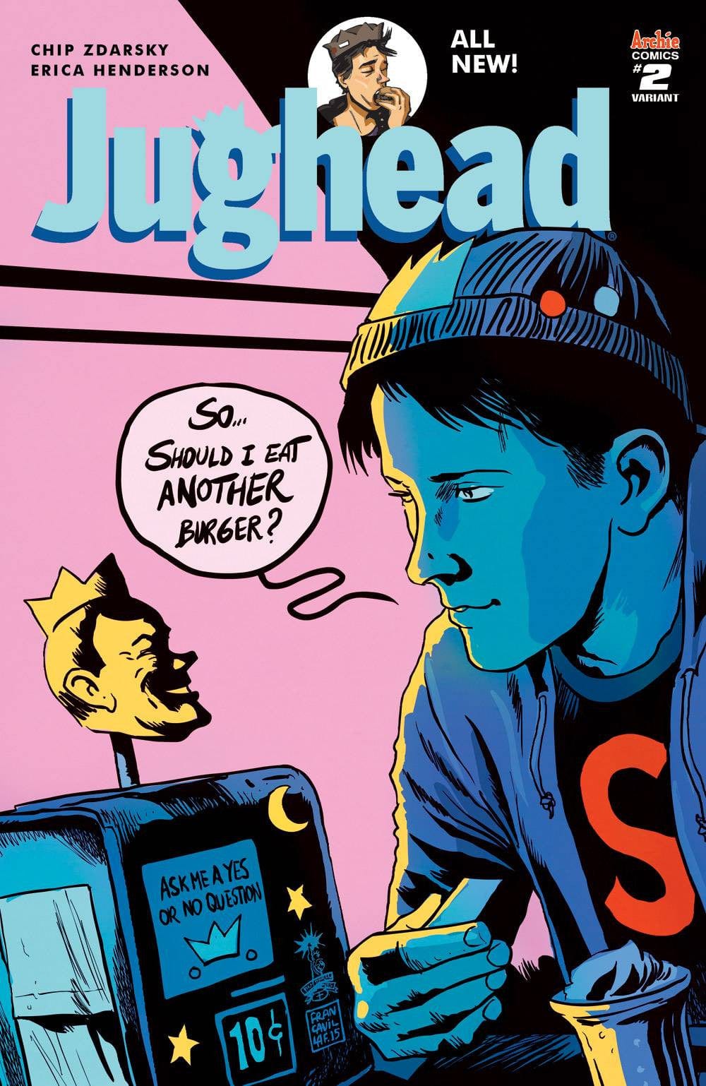 Diamond ARCHIE COMIC PUBLICATIONS JUGHEAD #2 FRANCAVILLA VAR CVR C