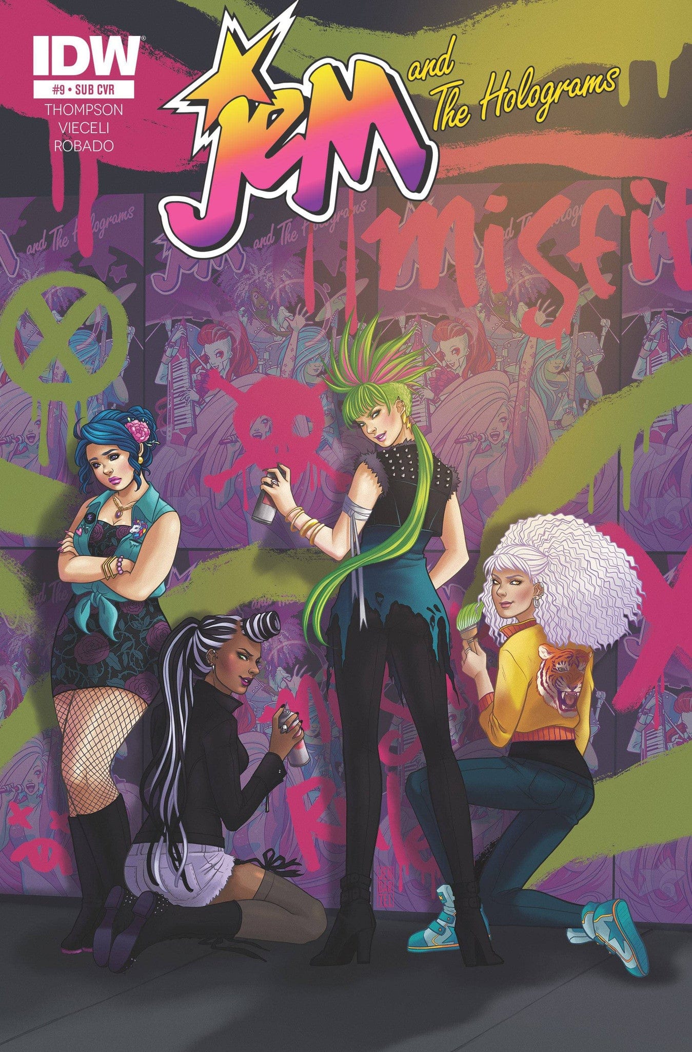 Diamond Idw JEM & THE HOLOGRAMS #9 SUBSCRIPTION VAR