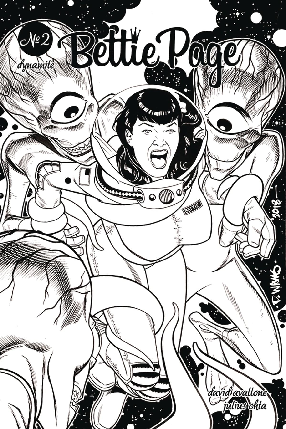 DYNAMITE BETTIE PAGE #2 20 COPY WILLIAMS B&W INCV (NET)